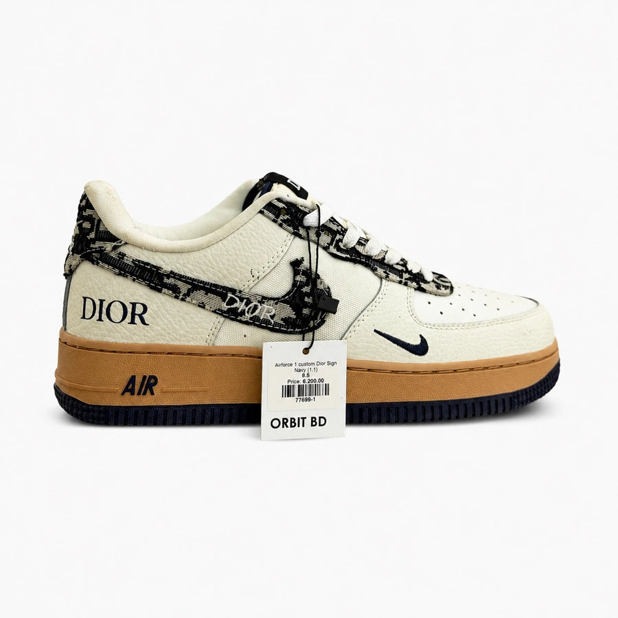 Airforce 1 Custom Dior sign navy(1:1)