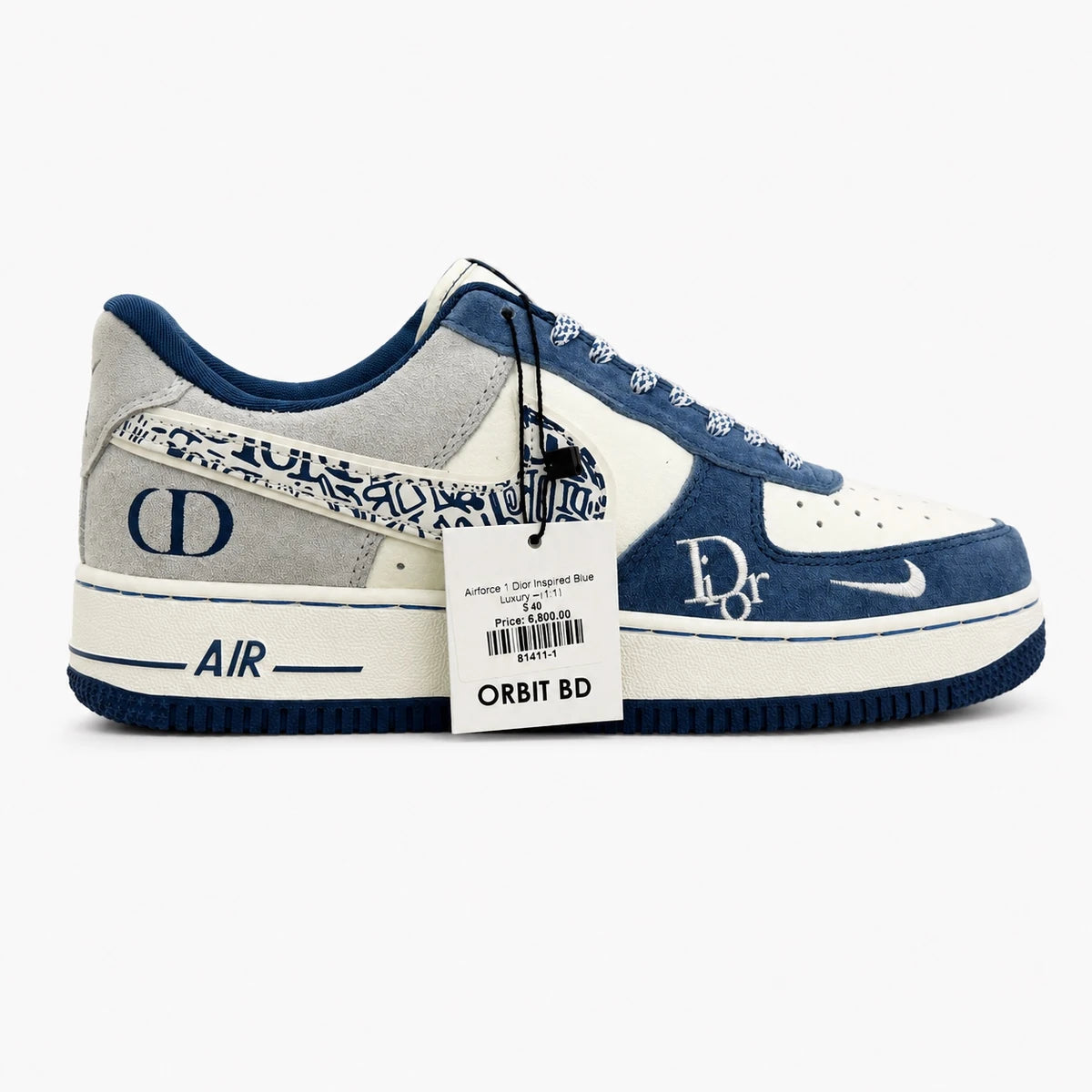 Airforce 1 Dior inspired blue luxury (1:1)