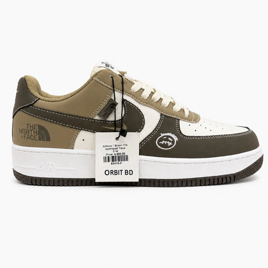 Airforce 1 Brown The NorthFace Travis