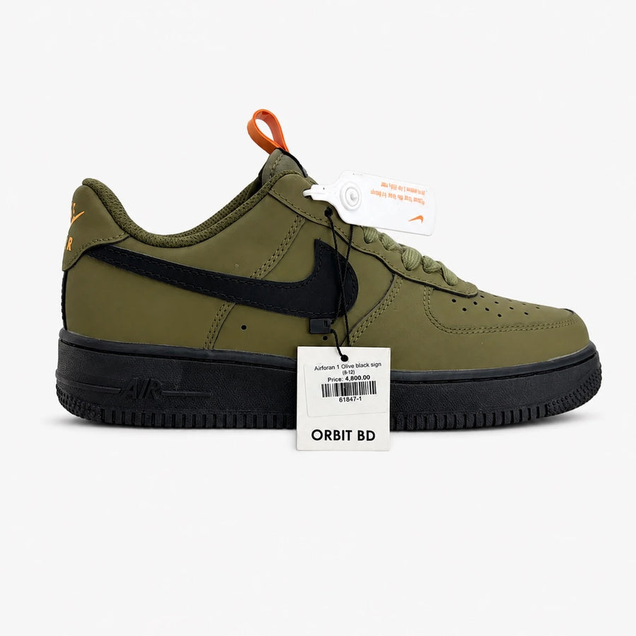 Airforce 1 Olive Black Sign