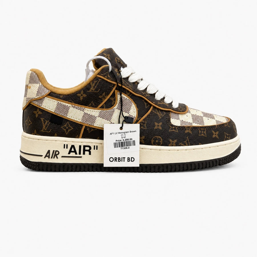 Airforce 1 LV Monogram Brown~(1:1)